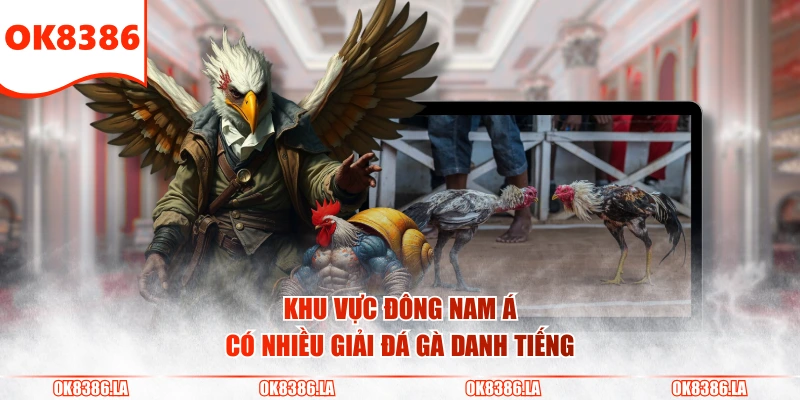 Khu vực Đông Nam Á có nhiều giải đá gà danh tiếng
